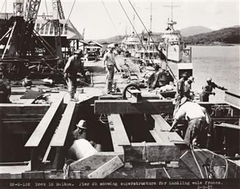 (PANAMA CANAL CONSTRUCTION) A small archive of approximately 60 photographs documenting operations at the Panama Canal.